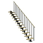 Dolle Mittelholmtreppe Cork (Breite: 79 cm, Gerade, Anthrazitgrau, Farbe Stufen: Ahorn Natur, Geschosshöhe: 240 cm - 292 cm) | BAUHAUS