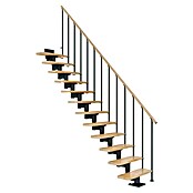 Dolle Mittelholmtreppe Cork (Breite: 79 cm, Gerade, Anthrazitgrau, Farbe Stufen: Buche Natur, Geschosshöhe: 222 cm - 270 cm) | BAUHAUS