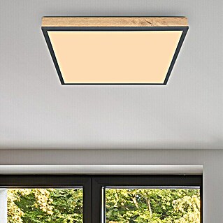 Globo Doro LED-Panel (24 W, L x B x H: 45 x 45 x 6,5 cm, Braun, Warmweiß)