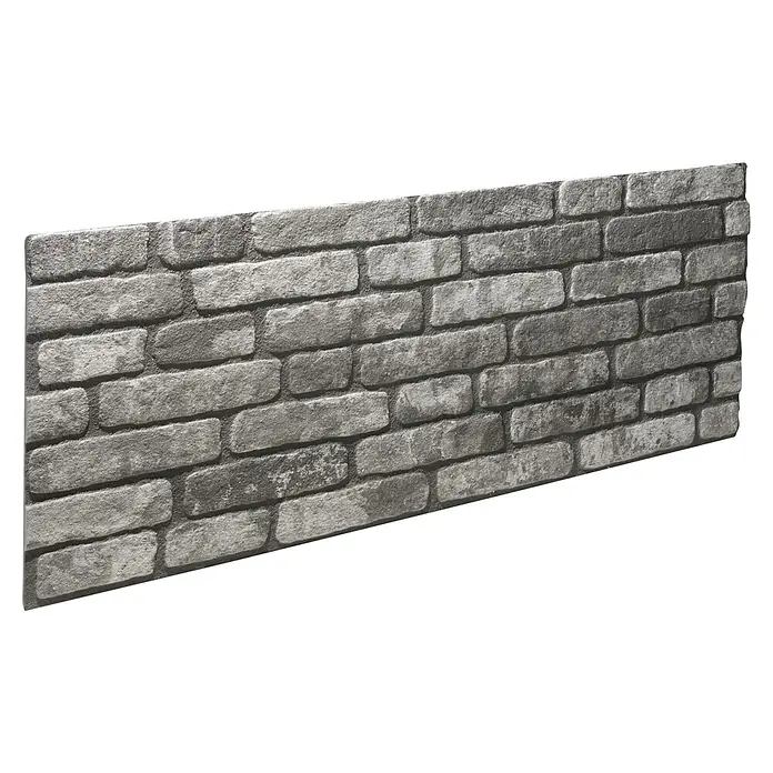 Panel de pared Loft - 2 ud., 120 x 50 cm, Antracita - Paneles de pared de ladrillo gris para un diseño interior moderno y elegante. Perfecto para hogares y espacios comerciales.