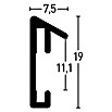 Nielsen Bilderrahmen Pixel (Mattsilber, 40 x 50 cm, Aluminium)