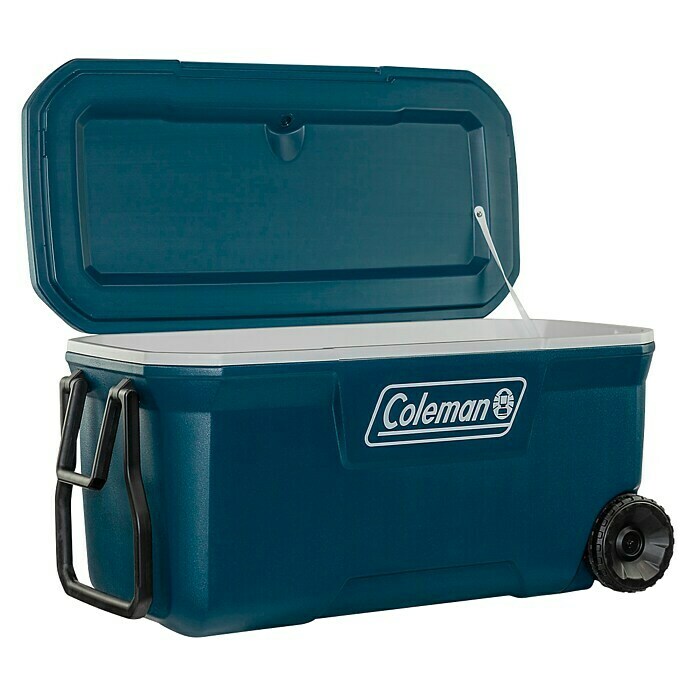 Coleman Kühlbox 100QT Xtreme™ WheeledL x B x H: 52 x 92 x 46 cm, Blau Diagonal View