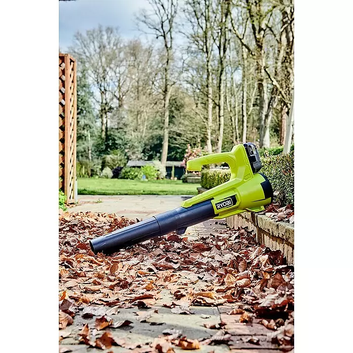 Ryobi ONE+ Akku-Laubbläser RY18BLA-0 - 18 V, Ohne Akku, Blasgeschwindigkeit: 145 km/h, Blasleistung: 7,1 m³/min - Stimmungsaufnahme