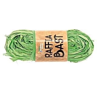 Glorex Hobby Time Raffiabast (Gelbgrün, 50 g)