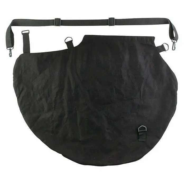 Ryobi Fangsack für Laubsauger RAC364 - 45 l, Passend für: alle RYOBI Laubsauger - Produktansicht eines schwarzen Barista-Lätzchens mit verstellbarem Nackenband, ideal für den Einsatz in Cafés oder zu Hause.