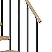 Dolle Mittelholmtreppe Dublin (Breite: 79 cm, Gerade, Anthrazitgrau, Farbe Stufen: Ahorn Natur, Geschosshöhe: 222 cm - 270 cm) | BAUHAUS