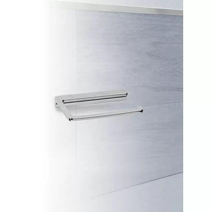 Phoenix Toilettenpapierhalter - Ohne Deckel, Chrom, Glänzend - Wandmontierter Handtuchring aus poliertem Chrom.