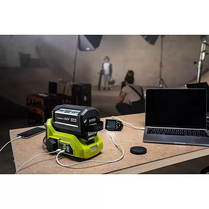 Ryobi Max Power Wechselrichter RY36BI300A-0 - 36 V, Ohne Akku, 300 W - Anwendungsbeispiel
