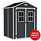 Keter Caseta para jardín Manor 6x5  (185 x 152 cm, Espesor de pared: 1,6 cm, Color: Antracita/Blanco)