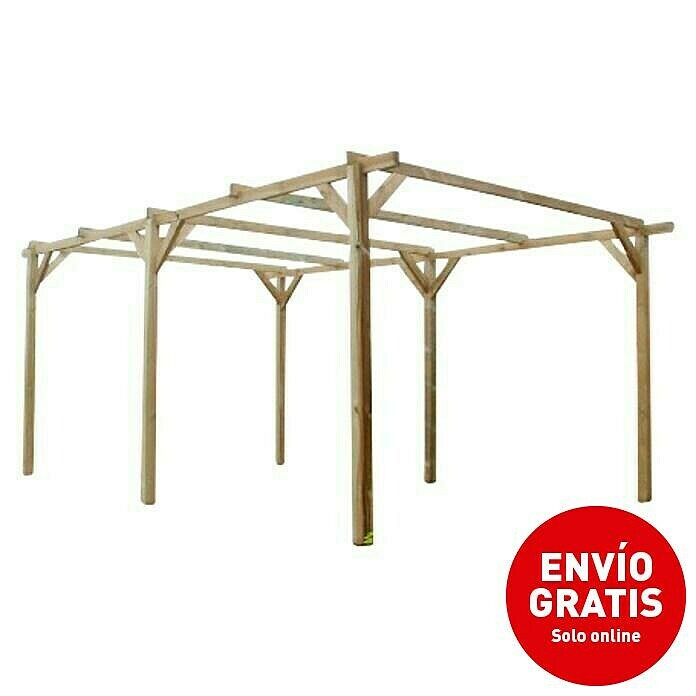 Forest-Style Carport Paco  (L x An: 512 x 300 cm, Altura de entrada: 2,2 m)