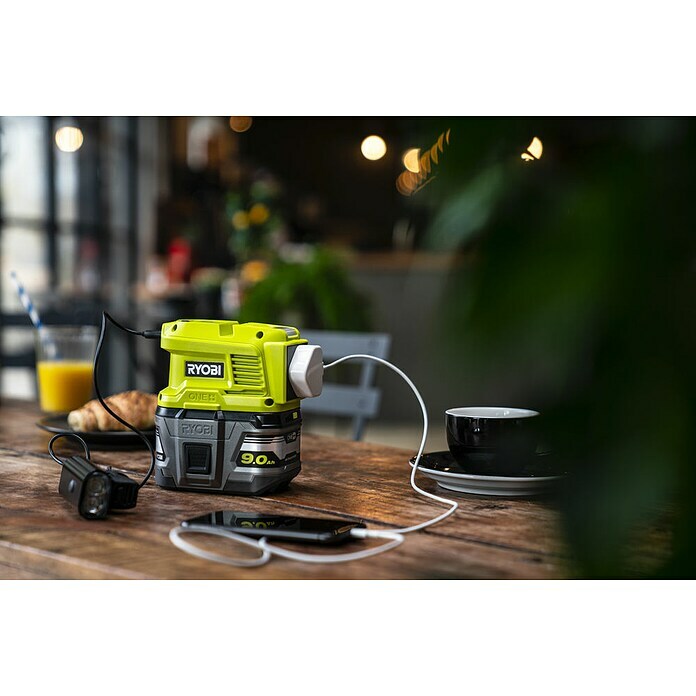 Ryobi ONE+ Wechselrichter RY18BI150A-018 V, Ohne Akku, 150 W Mood Shot