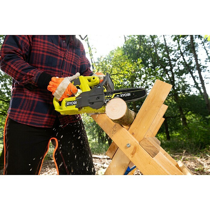 Ryobi ONE+ Akku-Kettensäge RY18CS20A-0 (18 V, Li-Ionen, Ohne Akku, Schwertlänge: 20 cm) | BAUHAUS