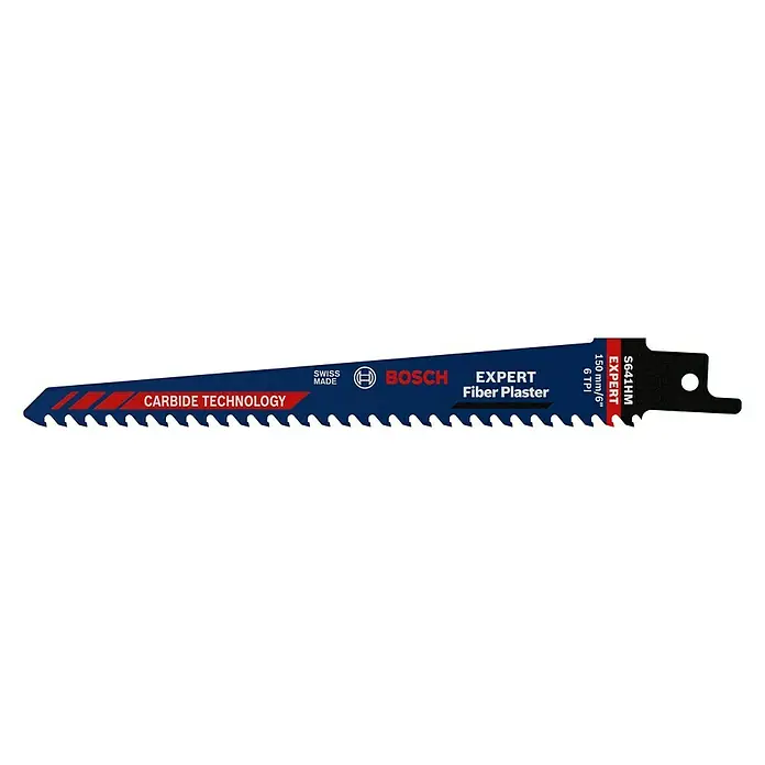 Bosch Expert Säbelsägeblatt Fiber Plaster S641HM - Länge: 150 mm - Bosch S641HM Expert Säbelsägeblatt für Faserplatten mit Carbide Technology und 150 mm Länge.