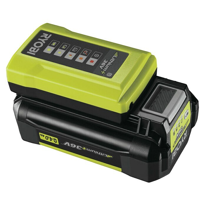 Ryobi Max Power Akku & Ladegerät Starterset RY36BC17A-14036 V, 1 Akku, 4 Ah Diagonal View