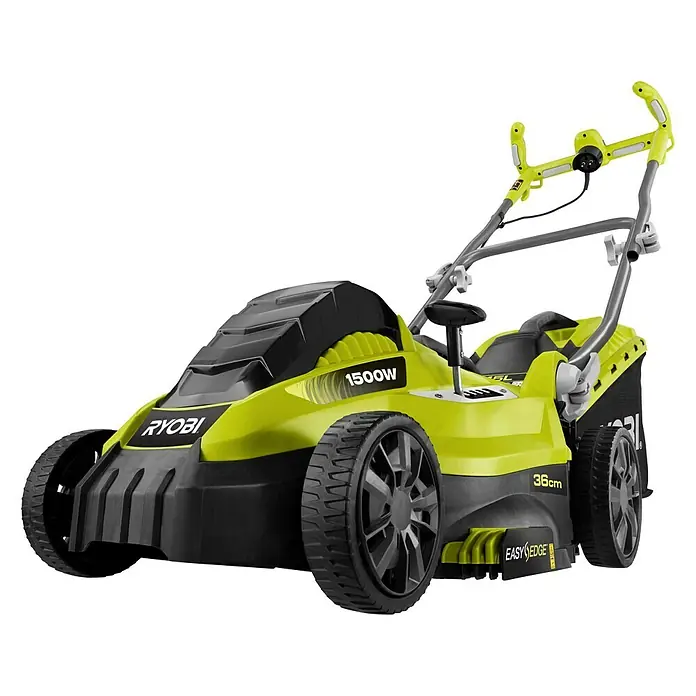 Ryobi Elektro-Rasenmäher RLM15E36H - 1.500 W, Schnittbreite: 36 cm - Ryobi 1500W Rasenmäher, ein vielseitiges Gartengerät für effiziente Rasenpflege mit Easy Edge Funktion.