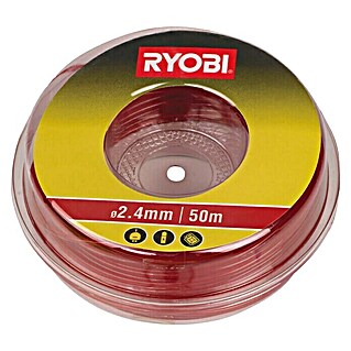 Ryobi Ersatzfaden RAC105 (Fadenlänge: 50 m, Fadenstärke: 2,4 mm, Passend für: Elektro-, Akku- und Benzin-Rasentrimmer)