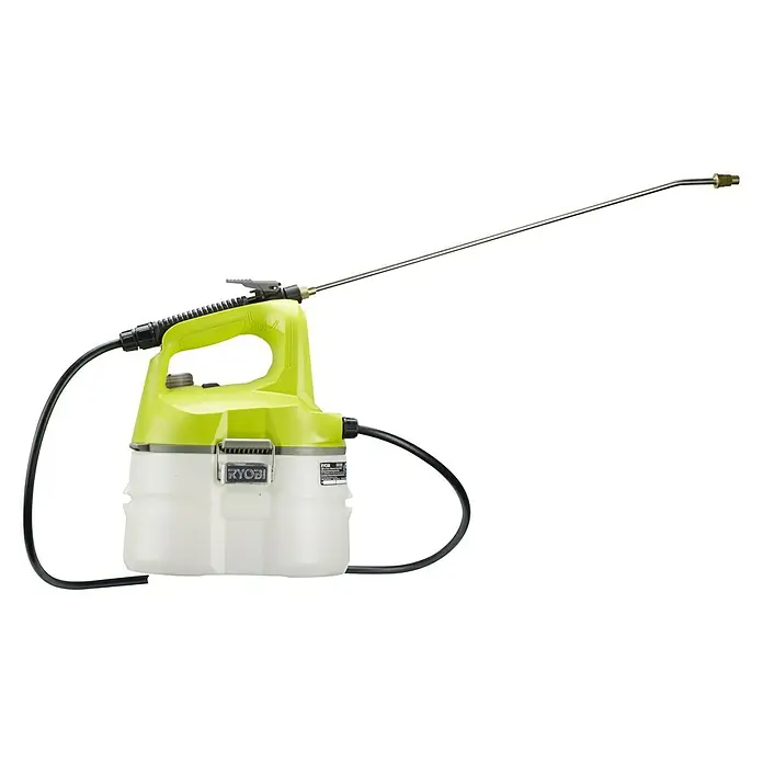 Ryobi ONE+ Akku-Sprühgerät OWS1880 - 18 V, Anzahl Akkus: Ohne Akku, 3,5 l - Der Ryobi Akku-Sprüher ist ideal für Gartenarbeiten. Er verfügt über einen Tank und eine Sprühlanze für präzises Ausbringen von Flüssigkeiten.