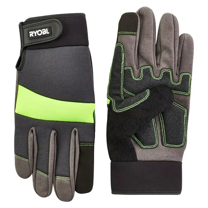 Ryobi Gartenhandschuhe RAC811M - L, Schwarz/Grün - Hier sind Ryobi-Arbeitshandschuhe, die Komfort und Schutz vereinen. Ideal für Heimwerker und Profis, die Wert auf Qualität legen.