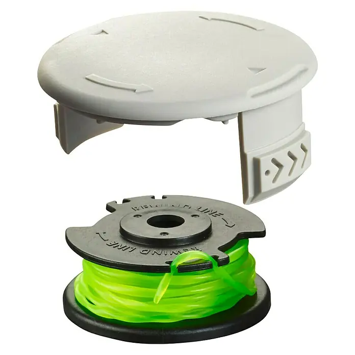 Ryobi Ersatzfadenspule RAC142 - Fadenstärke: 2 mm, Passend für: Ryobi 36 V Akku-Rasentrimmer - Freigelegte Trimmerspule mit Wickelschnur für den Einsatz in Gartengeräten.