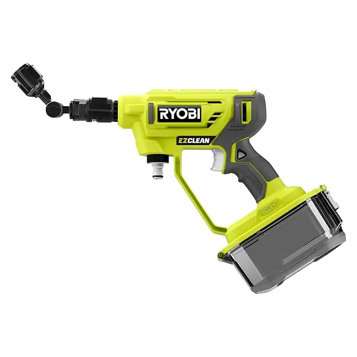 Ryobi ONE+ Winkeladapter RAC764 - Passend für: Ryobi EZClean-Reinigungsmaschinen - RYOBI EZClean Akku-Druckreiniger in Grün und Grau. Ideal für schnelle Reinigungsarbeiten im Außenbereich.