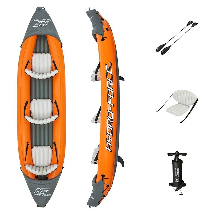 Bestway Hydro Force Kajak Rapid X3  (Do x Š: 381 x 100 cm, PVC, Nosilnost: 250 kg, Primerno za: 3 osebe) | 1413 - Badeboote, SUPs,Fun Tubes,Wasserski | ABIM - Boote | ABI - Nautic | AB - Nautic | A - Eisenwaren | BAUHAUS