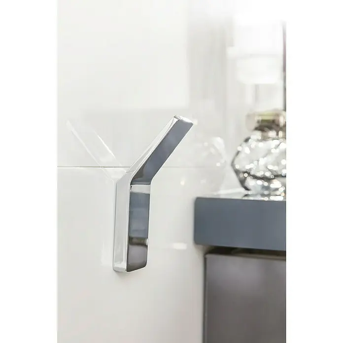 Phoenix Handtuchhaken - 1 Stk., Chrom, Glänzend - Moderner, verchromter Wandhaken für Badezimmer oder Garderobe.