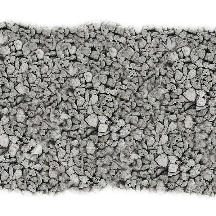 Rigips Rigidur Bindemittel MixBinder - 15 kg - Nahaufnahme von grauem Bimsstein, ideal für den Gartenbau. Bimsstein ist leicht, porös und verbessert die Drainage und Belüftung des Bodens.