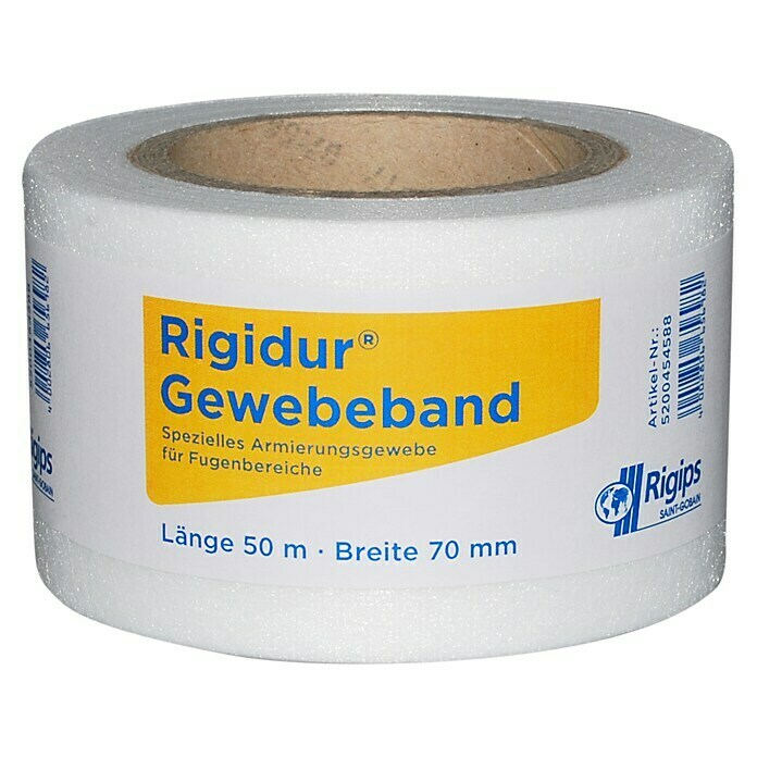 Rigips Rigidur Glasgewebeband50 m x 70 mm Front View