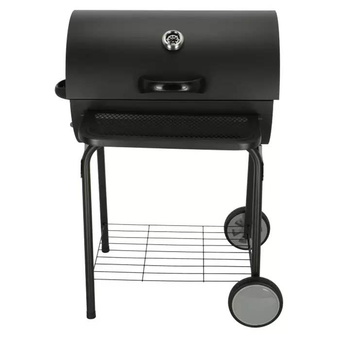 Grillstar Holzkohlegrill Grilltonne - B x T x H: 109 x 71 x 87 cm, Grillfläche (B x T): 64 x 43 cm, Schwarz