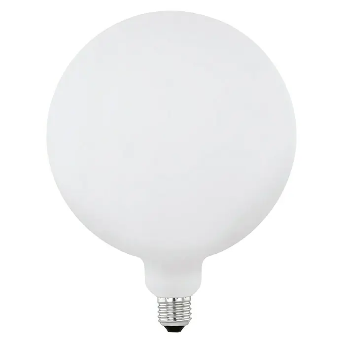 Eglo LED-Lampe Vintage Globe-Form E27 - E27, Dimmbar, Warmweiß, 470 lm, 4,5 W - Elegante, große, weiße LED-Globelampe. Ein stilvolles Leuchtmittel für eine angenehme und energiesparende Beleuchtung im Haus.