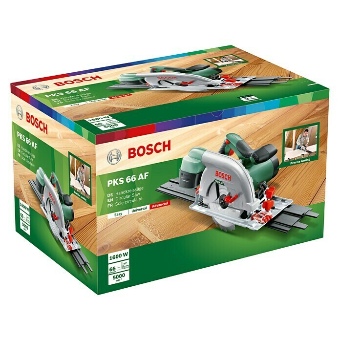 Bosch Handkreissäge PKS 66 AF1.600 W, Ø 190 mm, 5.000 U/min Diagonal View