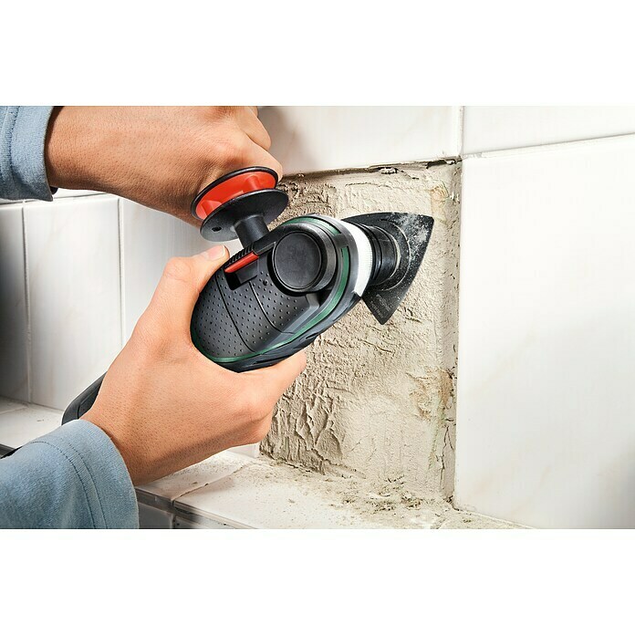 Bosch Multifunktionswerkzeug PMF 350 CES350 W, Oszillationswinkel: 2,8°, Werkzeugaufnahme: STARLOCK-Plus-System Use Shot