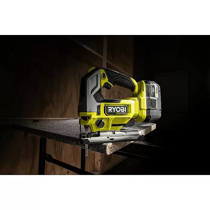 Ryobi ONE+HP Akku-Stichsäge RJS18X-0 Performance - 18 V, Ohne Akku, Leerlaufhubzahl: 800 /min - 3.400 /min - Detailaufnahme