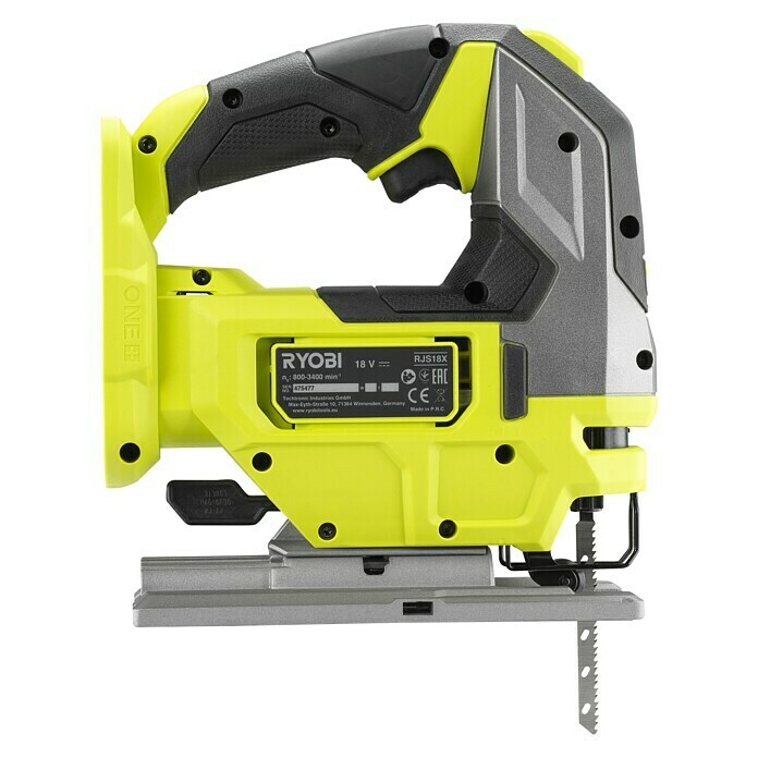 Ryobi ONE+HP Akku-Stichsäge RJS18X-0 Performance18 V, Ohne Akku, Leerlaufhubzahl: 800 - 3.400 Hübe/min Right Side View