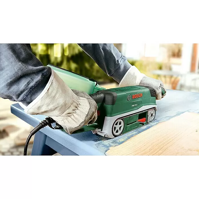 Bosch Elektro-Bandschleifmaschine PBS 75 AE Set - 750 W - Anwendungsbeispiel