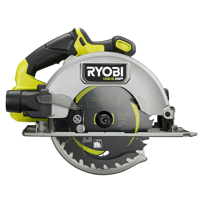 Ryobi ONE+HP Akku-Handkreissäge RCS18X-0 Performance - 18 V, Ohne Akku, 4.500 U/min - RYOBI ONE+ HP Kreissäge mit bürstenlosem Motor für kraftvolles und effizientes Sägen in Holz, Kunststoff und mehr.