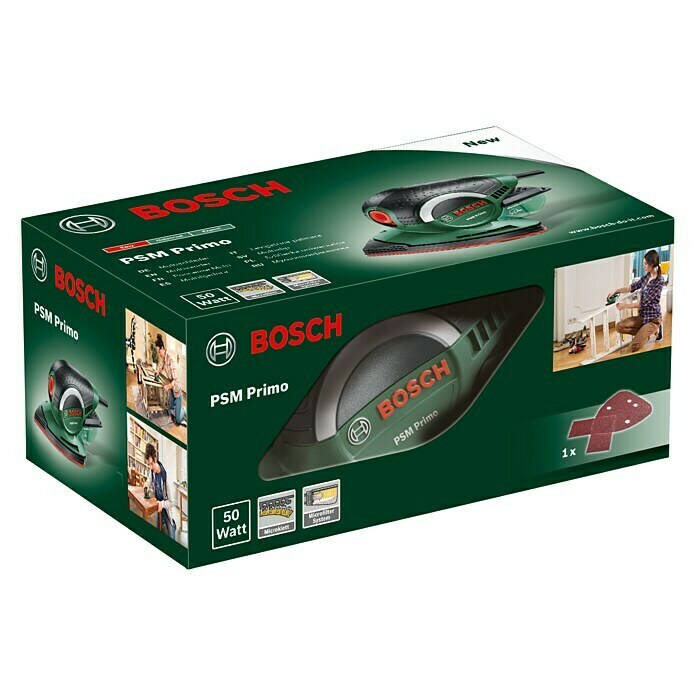 Bosch Multischleifer PSM Primo50 W, 24.000 U/min Diagonal View