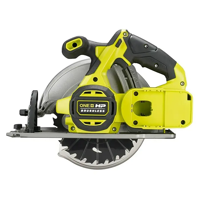 Ryobi ONE+HP Akku-Handkreissäge RCS18X-0 Performance - 18 V, Ohne Akku, 4.500 U/min - Akkubetriebene Kreissäge von Ryobi ONE+ HP mit bürstenlosem Motor für präzise Holzschnitte.