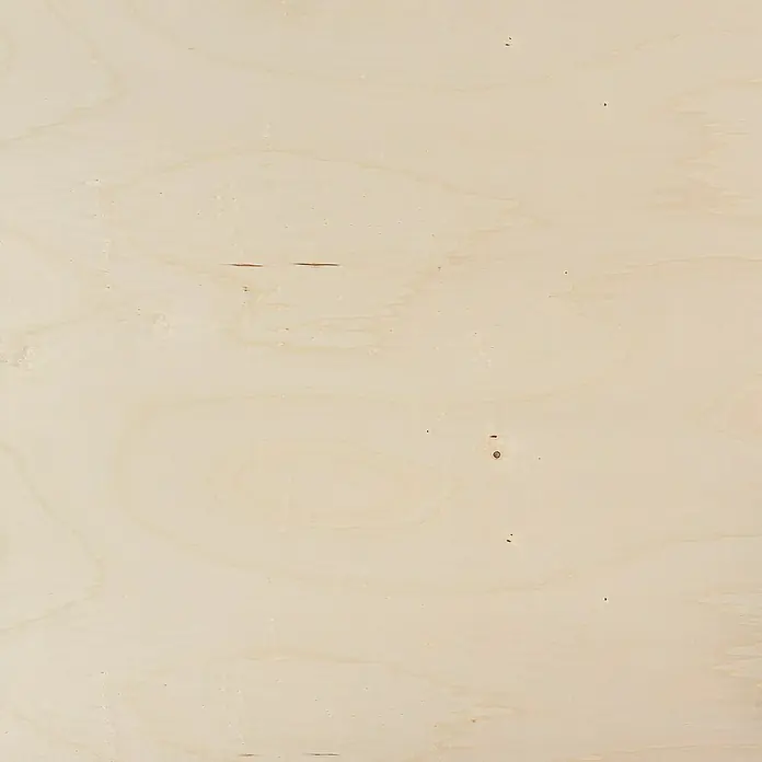 Tablero contrachapado al corte Chopo - 244 cm x 122 cm x 10 mm - Primer plano de un panel de madera clara, destacando la veta natural y la textura de la madera. Ideal para fondos y texturas.