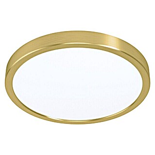 Eglo LED-Deckenleuchte rund FUEVA 5 (20,5 W, Ø x H: 285 mm x 2,8 cm, Gold, Warmweiß)