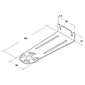 Air-Circle Konsole (Passend für: Rohrradialventilator 100 - 125, 2 Stk.)