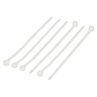 Bridas para cables (Blanco, L x An: 100 x 2,5 mm, 50 ud.)
