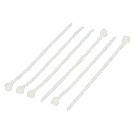 Bridas para cables (An x L: 25 x 100 mm, Plástico, Blanco)
