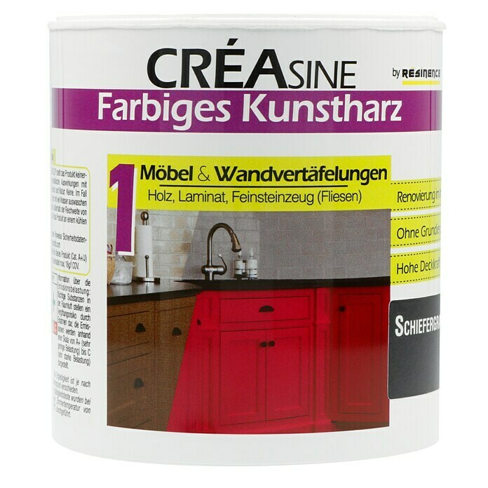 Résinence Créasine Farbiges Kunstharz (Schiefergrau, 500 ml)