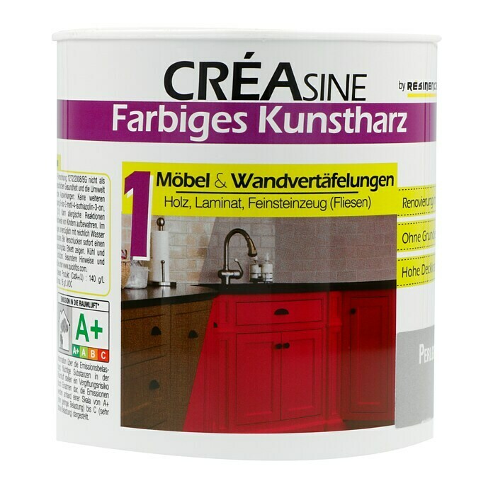 Résinence Créasine Farbiges Kunstharz (Perlgrau, 500 ml)