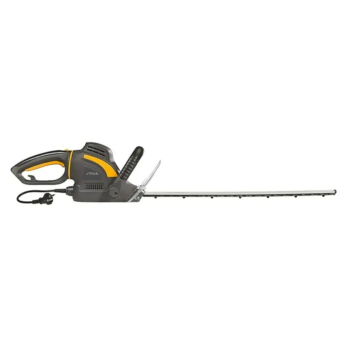 Stiga Elektro-Heckenschere HT 106c - 600 W, Schnittlänge: 55 cm - Eine elektrische Heckenschere der Marke STIGA, ideal für präzise Gartenarbeit und müheloses Trimmen von Hecken.