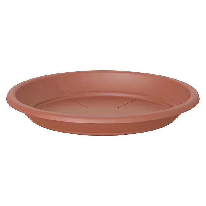 Artevasi Blumentopf-Untersetzer - Außenmaß (Ø x H): 26 x 3,3 cm, Kunststoff, Terrakotta - Braune Pflanzgefäß-Untersetzer für den Innen- und Außenbereich, ideal für eine Vielzahl von Topfgrößen und Pflanzenarten.