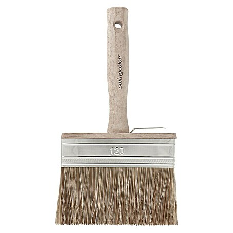 swingcolor Premium Flächenstreicher Lasur (Breite Borsten: 120 mm, Kunst- und Naturborstenmischung, Naturholz)