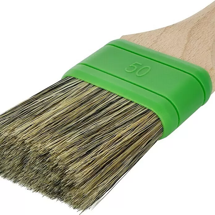 swingcolor Premium Beizpinsel - Breite Borsten: 50 mm, Spezialmischung, Holz - Detailaufnahme