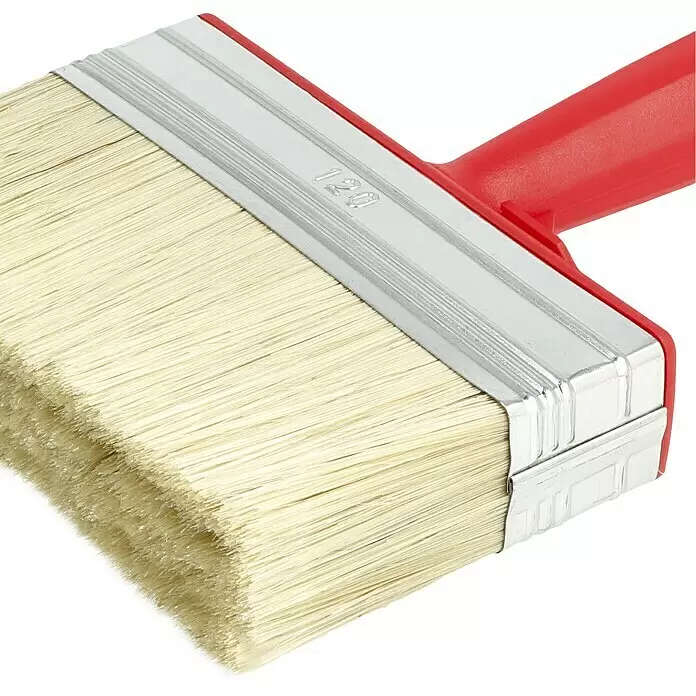 swingcolor WAND Flächenstreicher - Maße Bürstenkopf: 120 x 30 mm, Chinaborsten, Kunststoff, Länge Borsten: 45 mm - Detailaufnahme